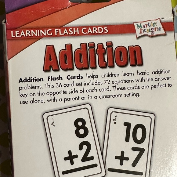 Subtraction Learning Flash Cards & Addition Flashcards by Martin Designs - Picture 3 of 4